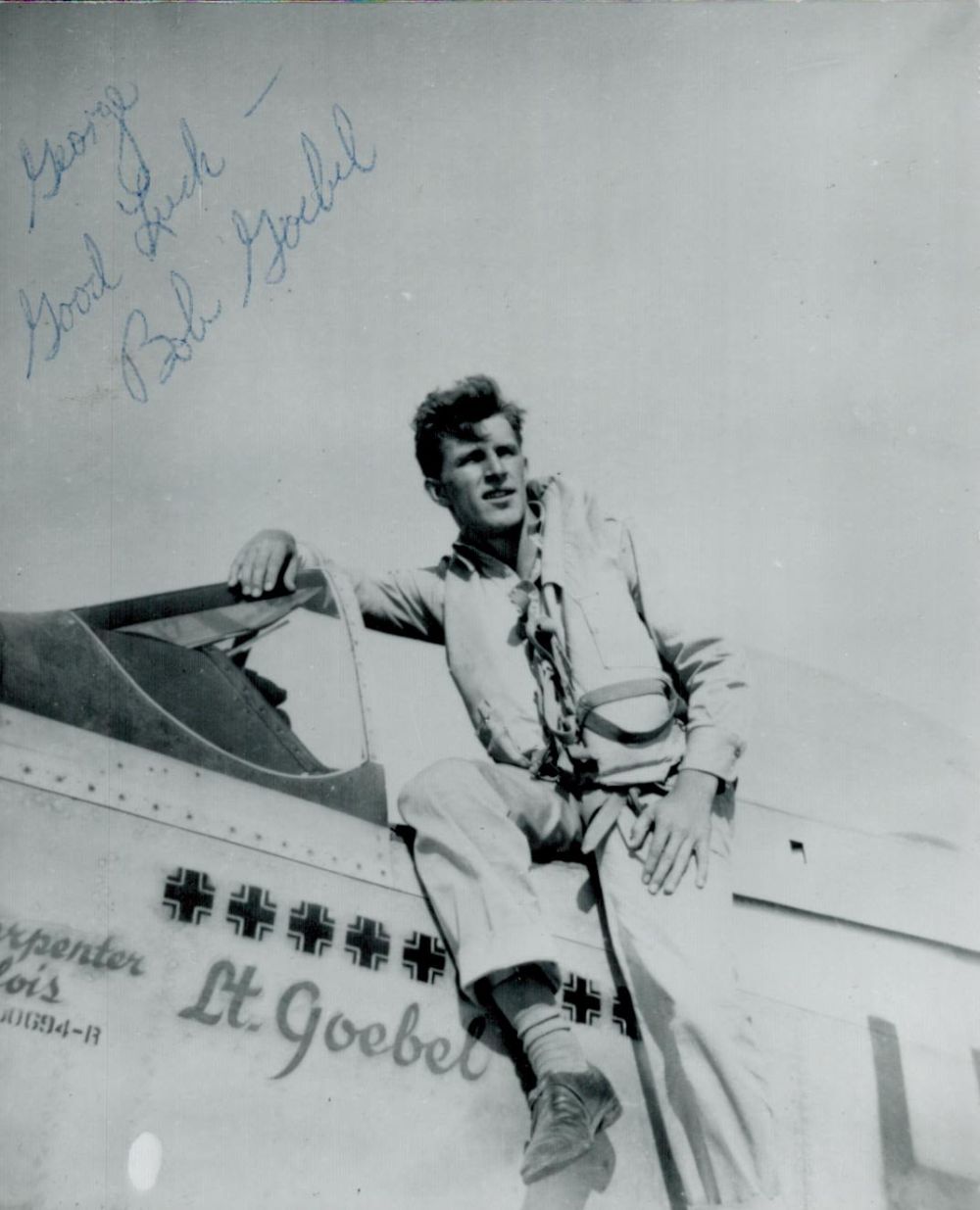 Lot 91: WWII Lt Col Robert Goebel US fighter ace...