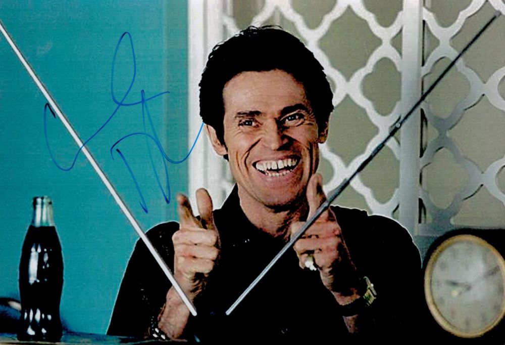 Lot 192: Willem Dafoe Signed 12x8 inch Colour Photo. Signed...