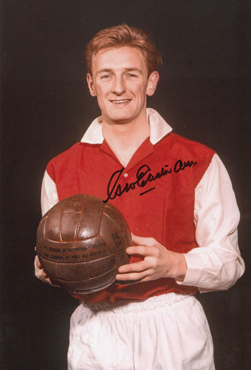 Lot 244: Autographed George Eastham 12 X 8 Photo :...