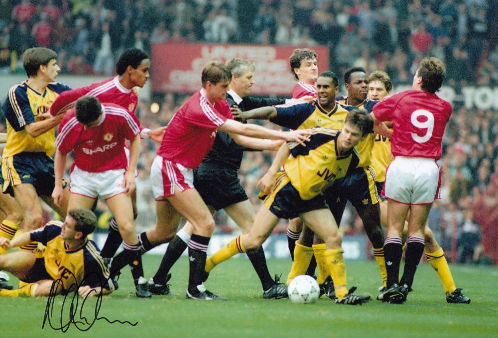 Lot 256: Autographed Nigel Winterburn 12 X 8 Photo :...