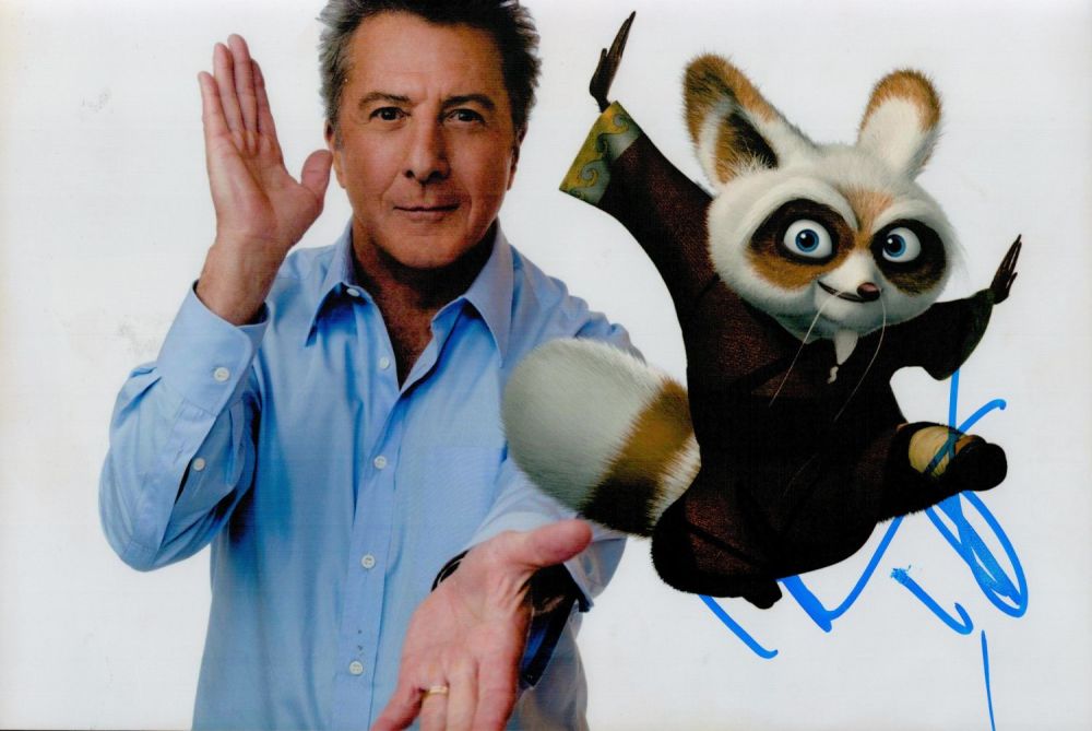 Lot 276: Dustin Hoffman Signed ( Kung Fu Panda Character...