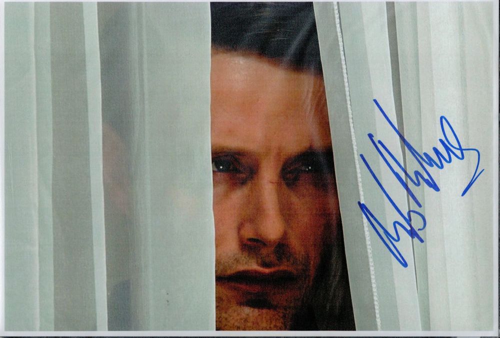 Lot 289: Mads Mikkelsen Signed 12x8 inch Colour Photo. Signed...