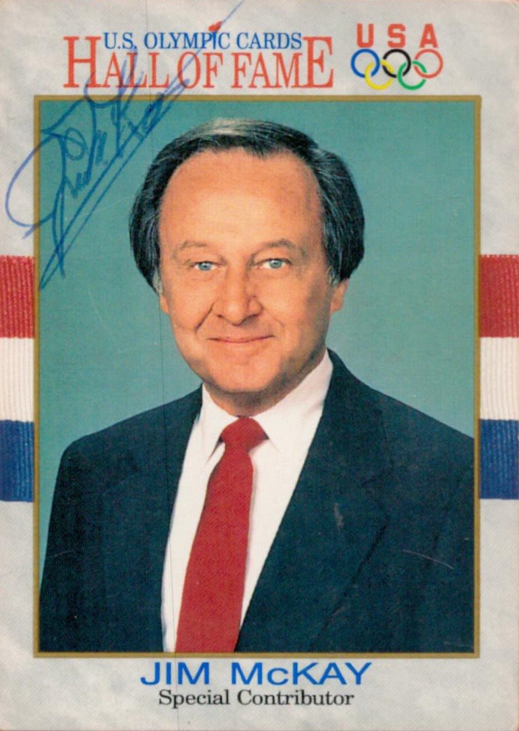Lot 341: Special Contributor Jim McKay Signed US Olympic Cards...