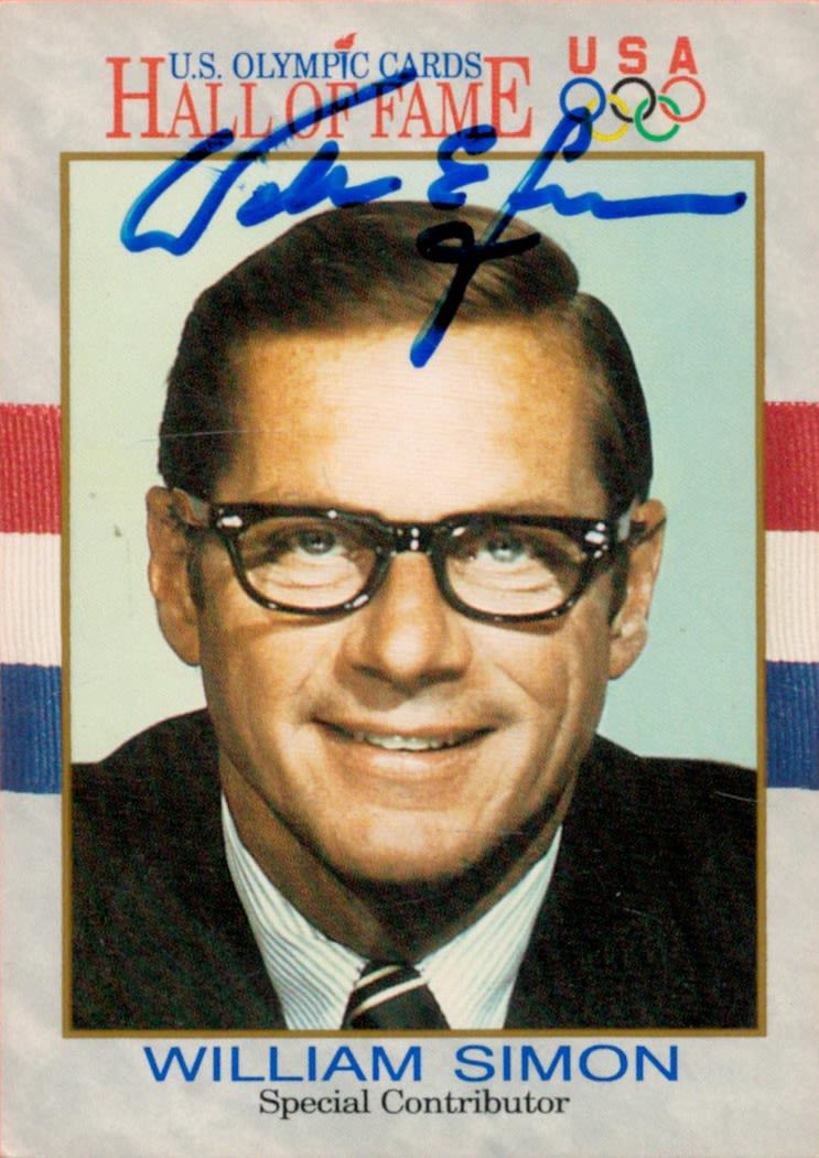 Lot 342: Special Contributor William Simon Signed US Olympic Cards...
