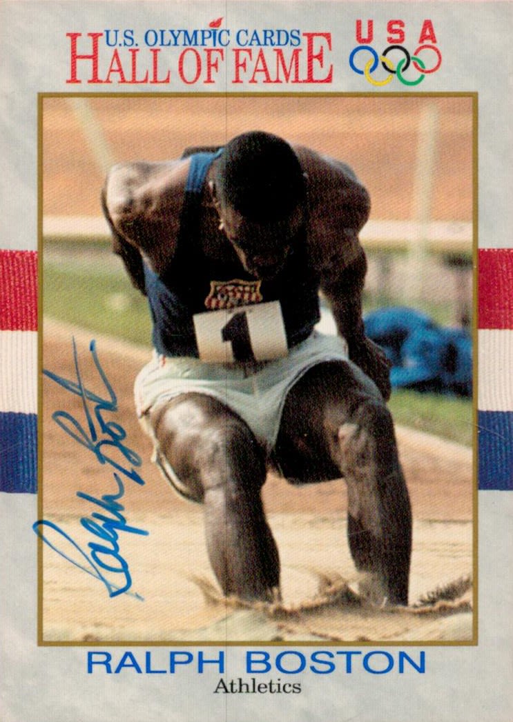 Lot 345: Athlete Ralph Boston Signed US Olympic Cards USA...