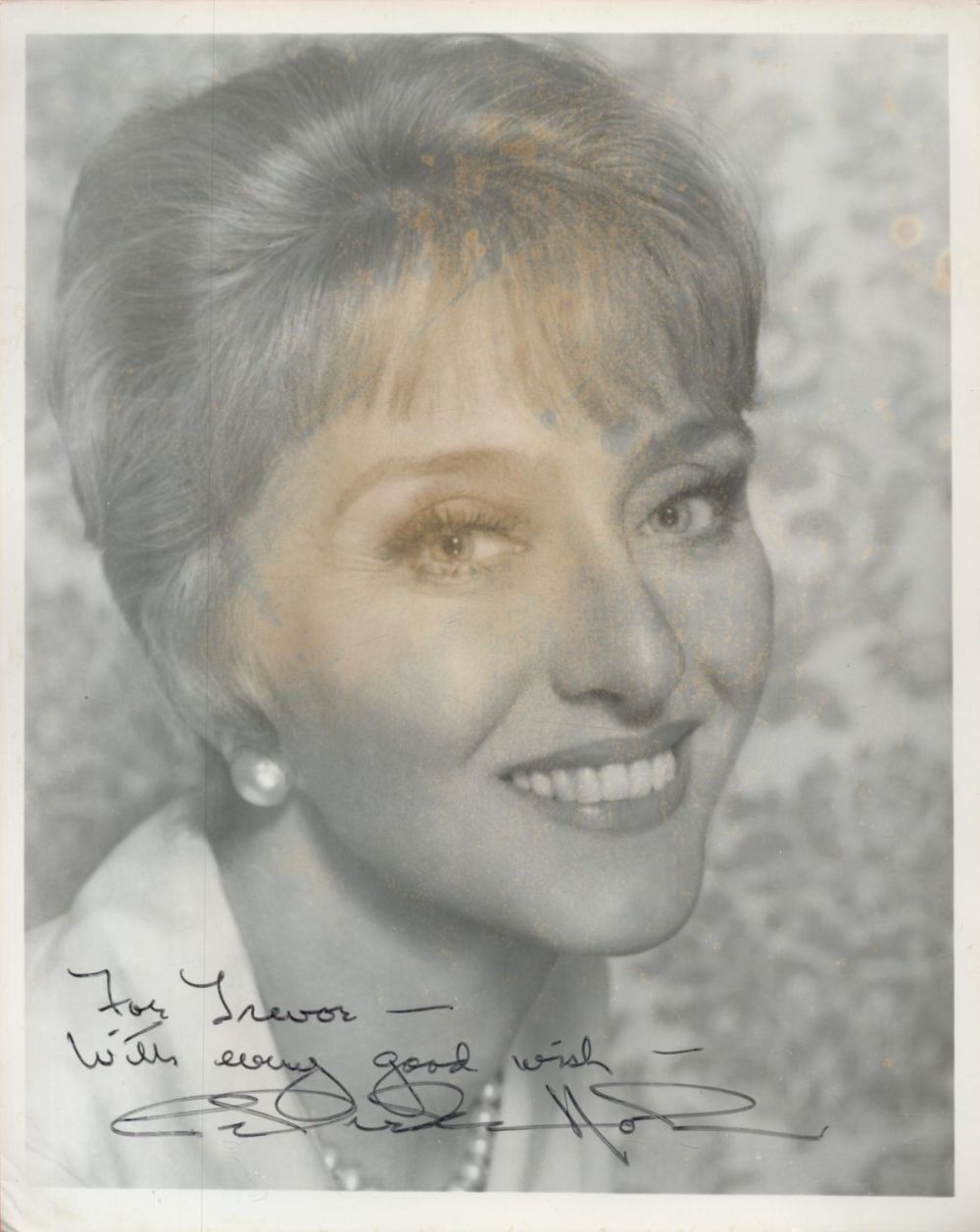 Lot 374: Celeste Holm Signed 10x8 inch Black and White...