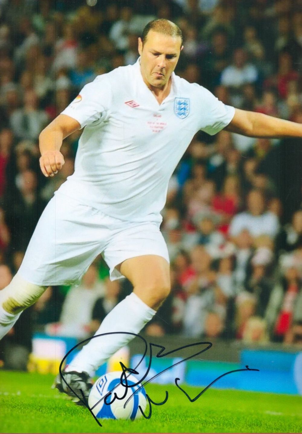 Lot 401: Paddy McGuinness Signed 12x8 inch Colour England Football...