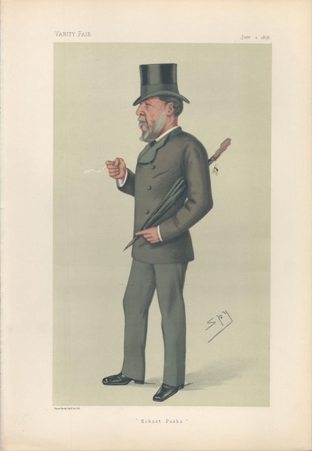 Lot 424: Vanity Fair Print Titled Hobart Pasha (June 1st...
