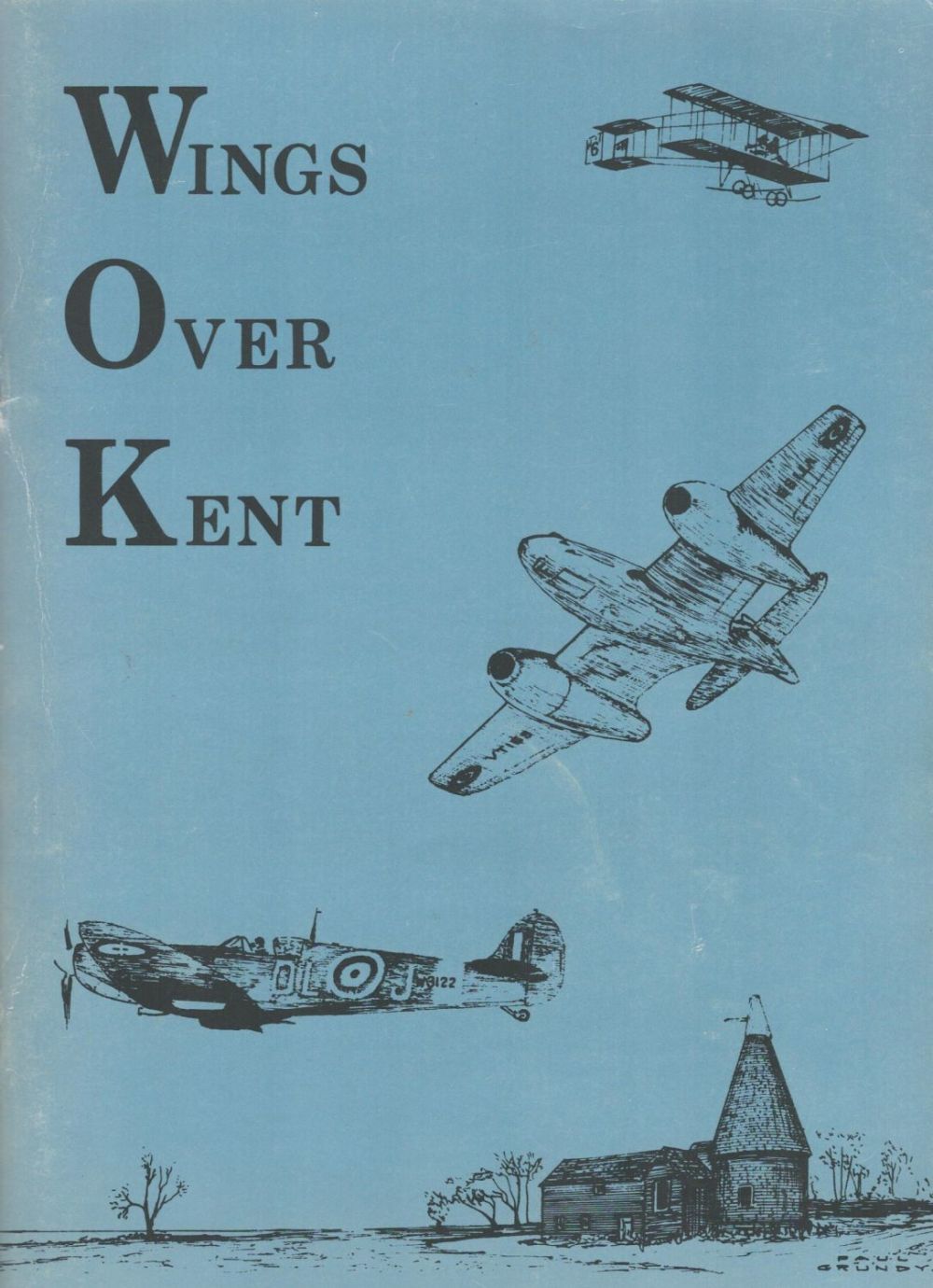 Lot 492: Wings Over Kent Pamphlet by Kent Aviation and...