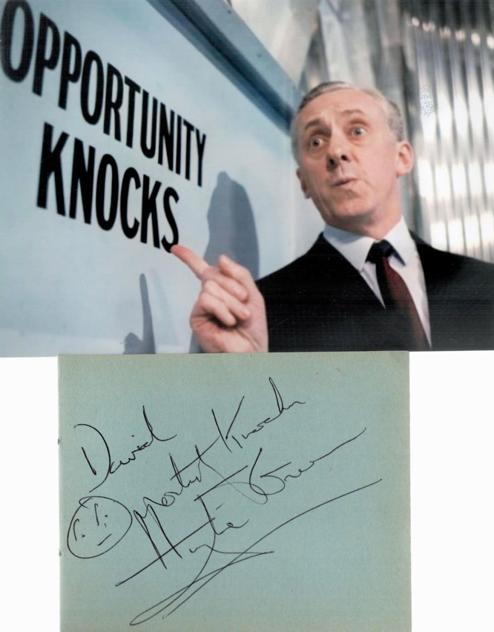 Lot 502: Hughie Green (1920 1997) Presenter Signed Card With...