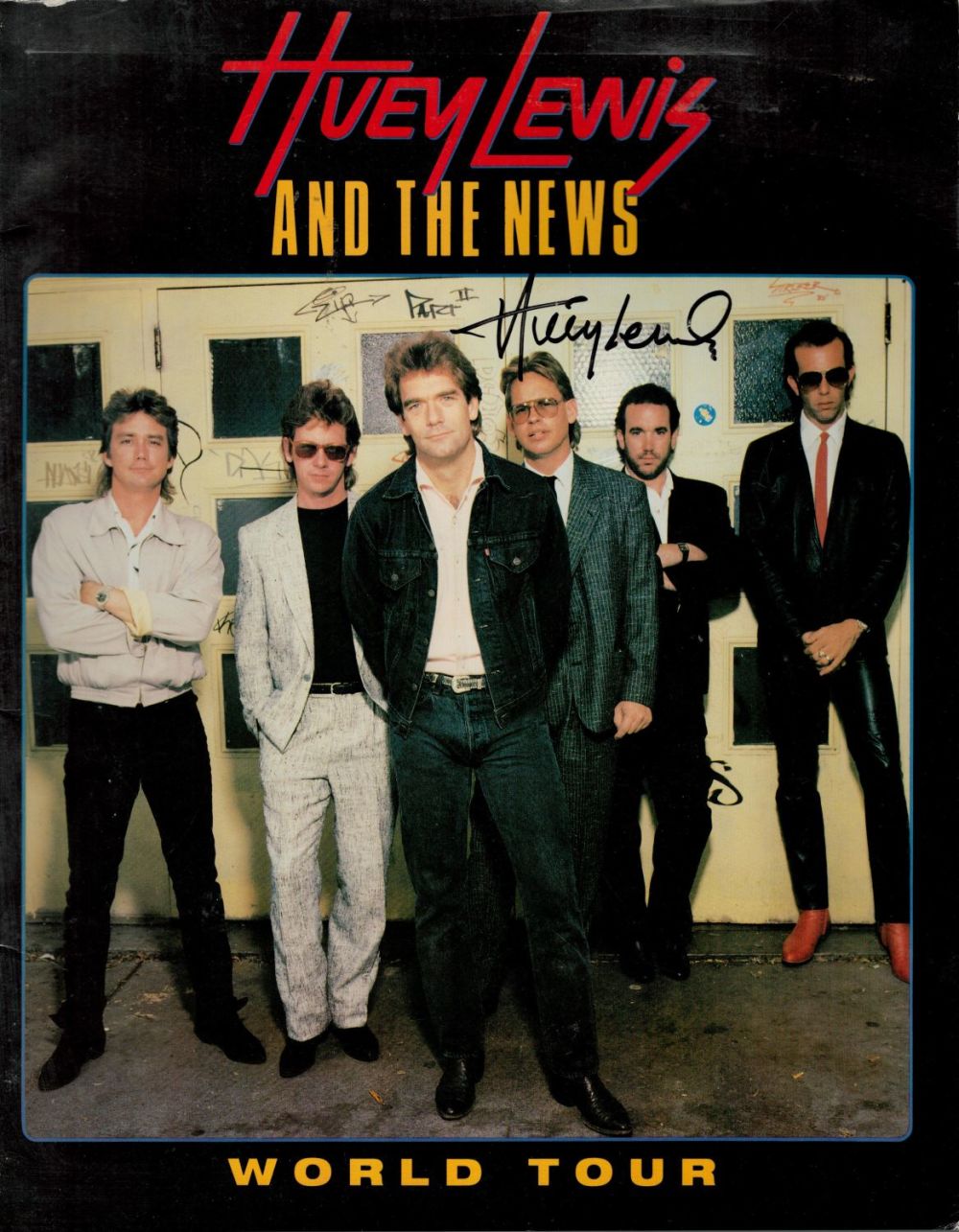 Lot 518: Huey Lewis Singer Signed Huey Lewis And The...