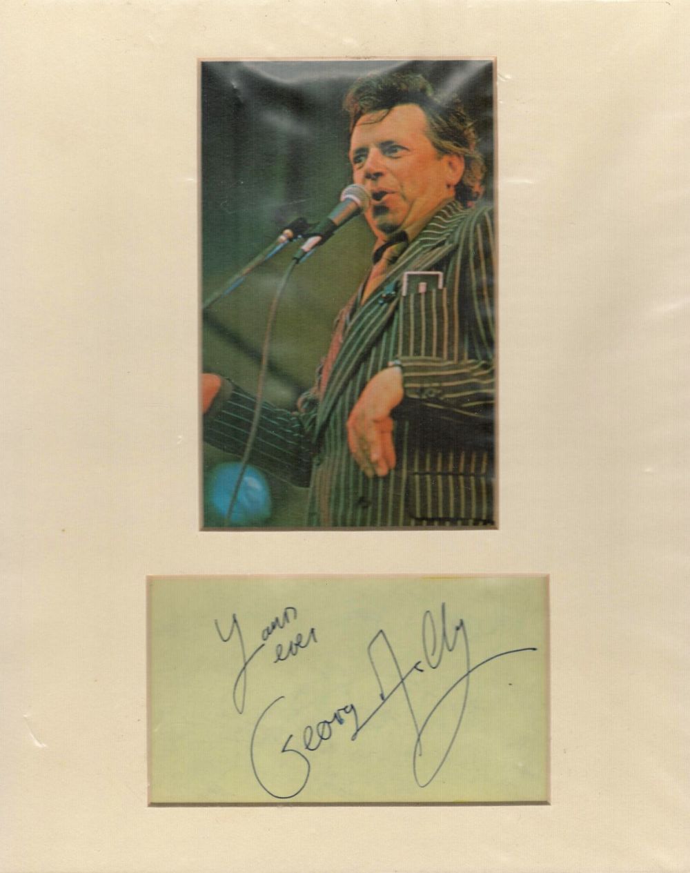 Lot 520: George Melly (1926 2007) Singer Signed Vintage Card...