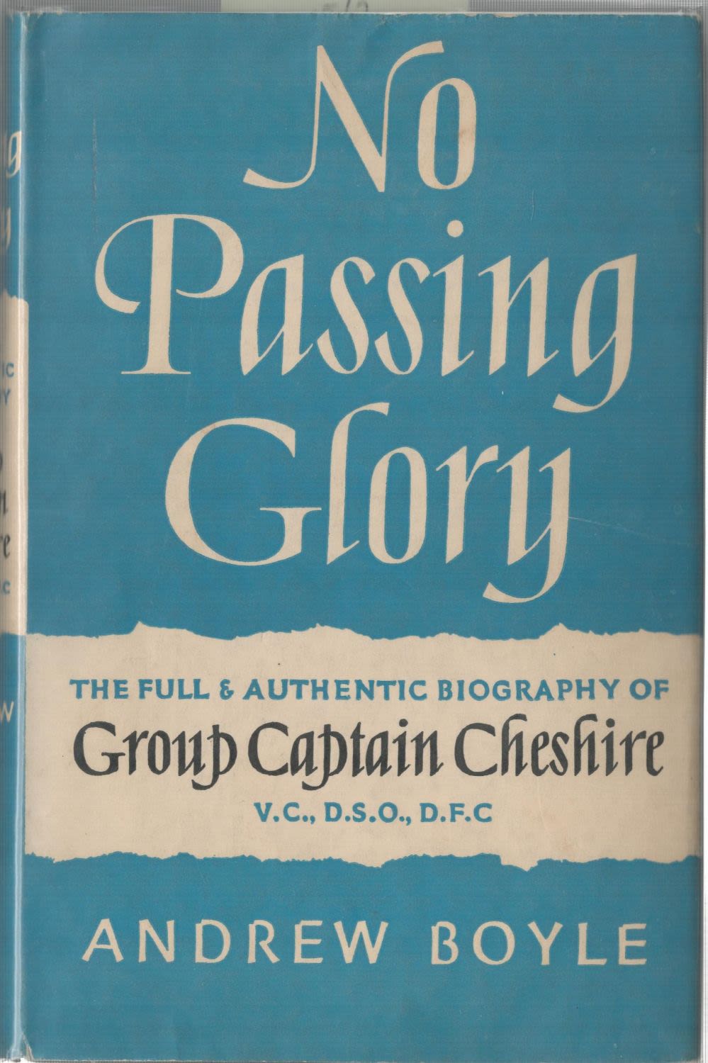 Lot 547: Leonard Cheshire VC Signed inside 1st Edition Book...