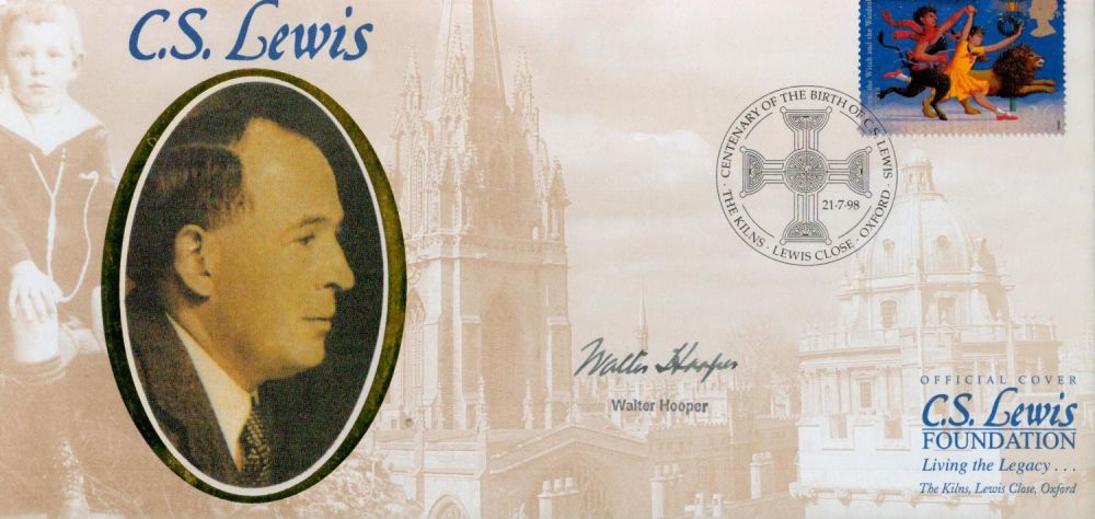 Lot 581: Walter Hooper signed C S Lewis FDC. 21/7/98...