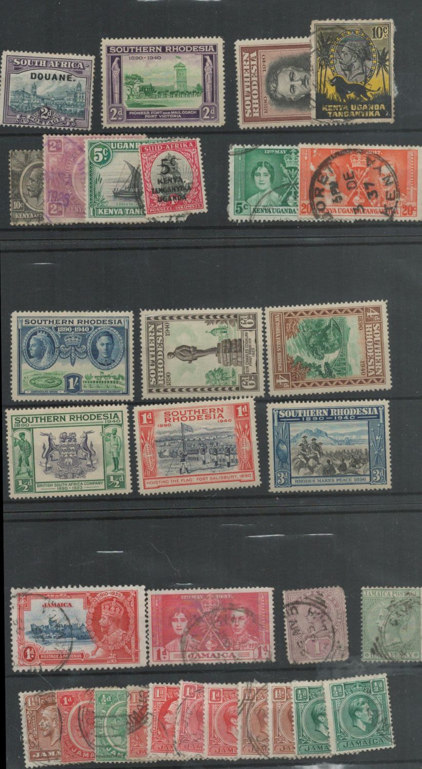 Lot 584: 6 BCW Stockcards. Gambia, Southern Rhodesia, Sierra Leone...
