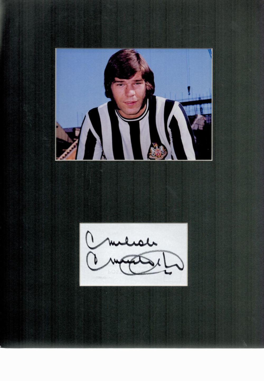 Lot 627: Football Malcom Macdonald 16x12 overall mounted signature piece...