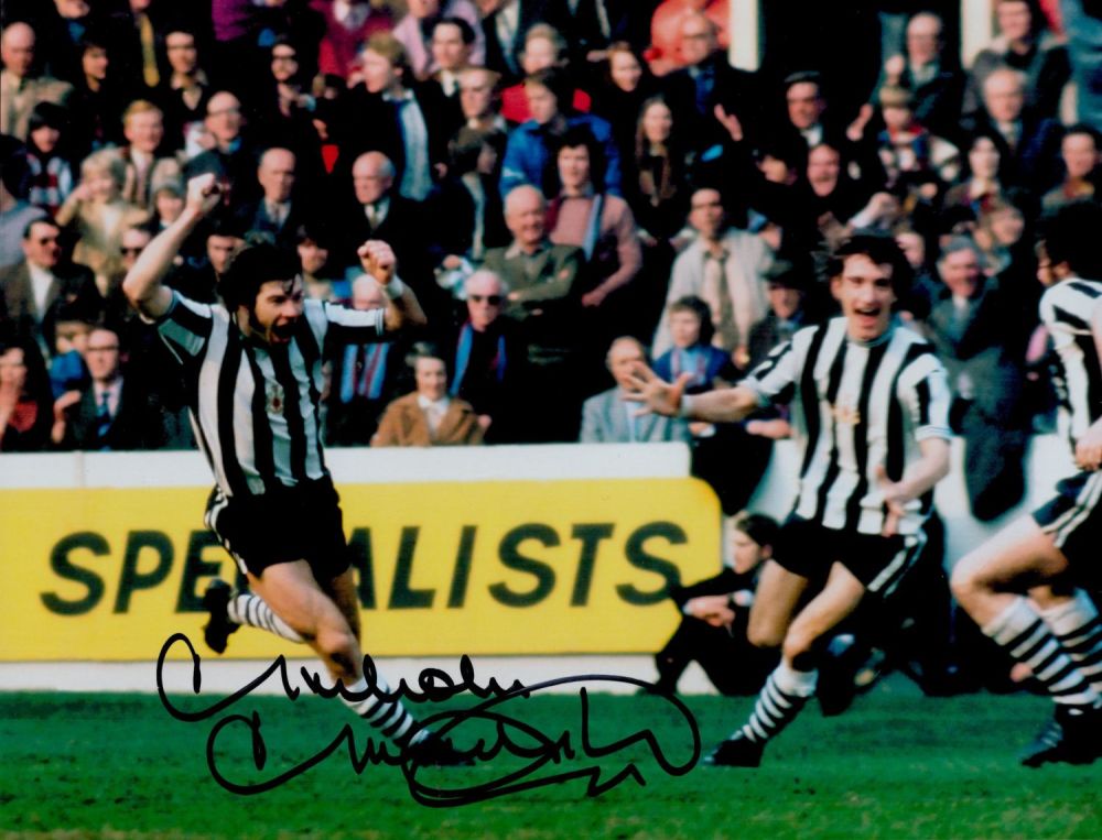 Lot 652: Former Newcastle Utd Star Malcolm Macdonald Signed 10x8...