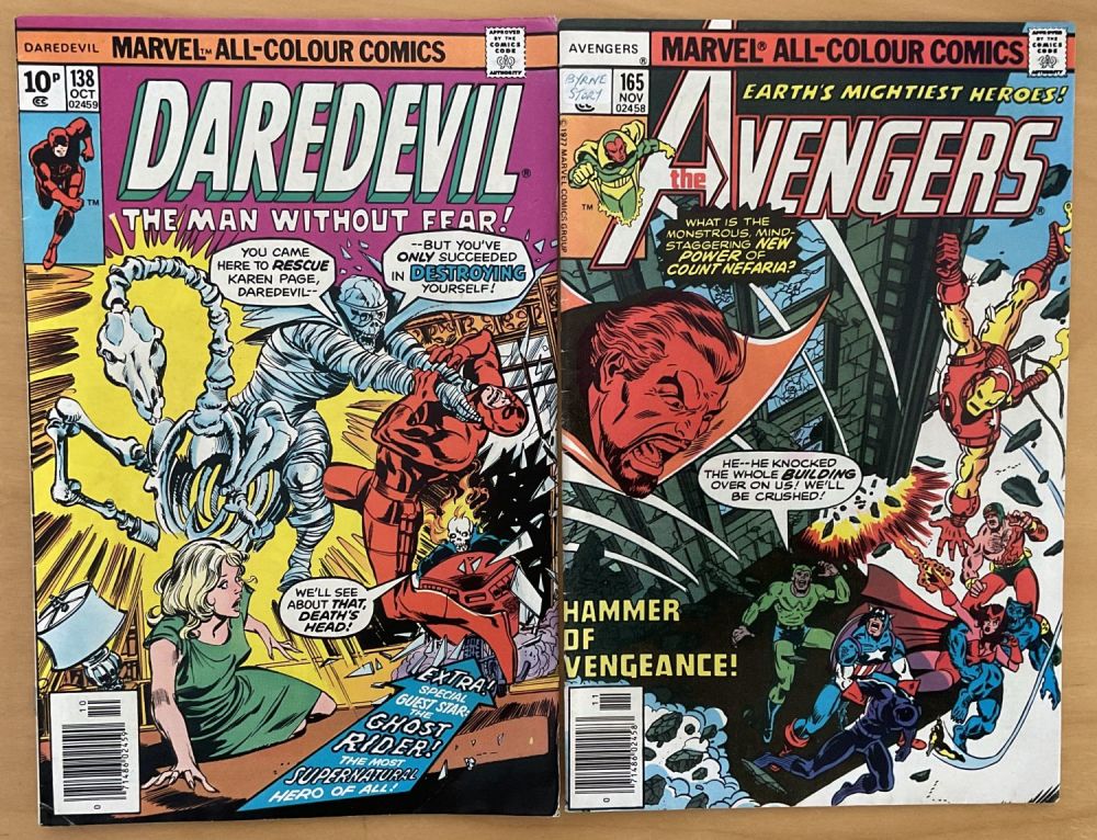 Lot 607: Collection of 2 Marvel Comics. The Avengers Nov...