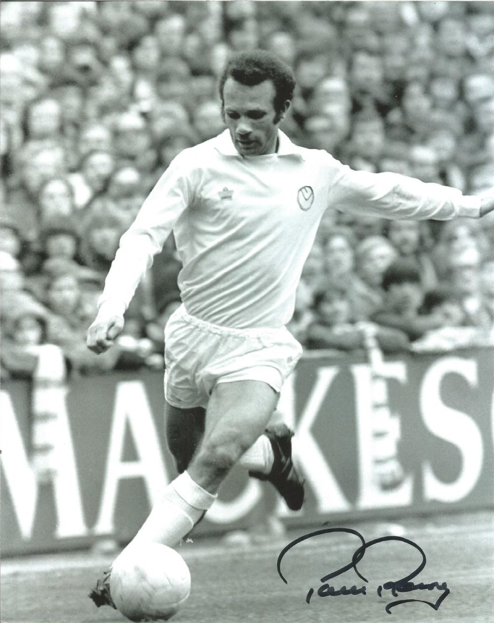 Lot 658: Football Paul Reaney 10x8 signed black and white...