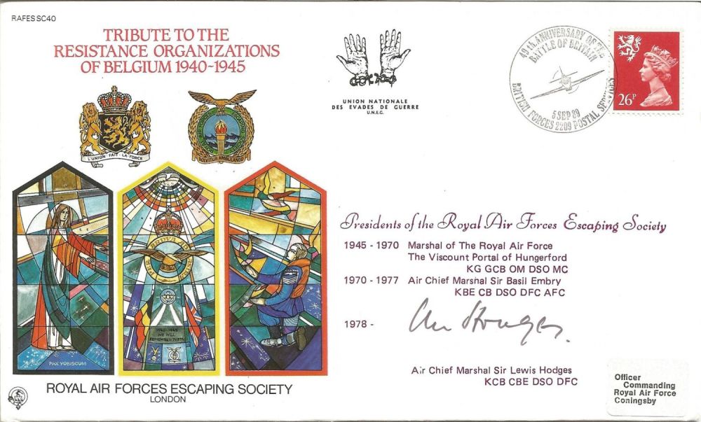 Lot 711: Air Chief Marshal Sir Lewis Hodges signed Tribute...