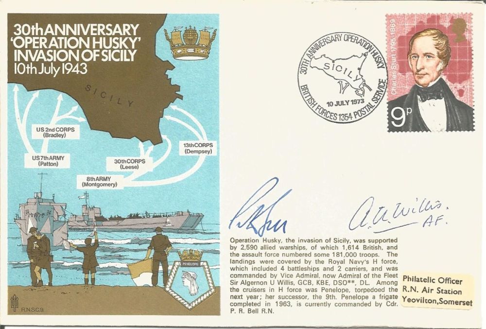 Lot 712: Admiral of the Fleet Sir Algernon U Willis...