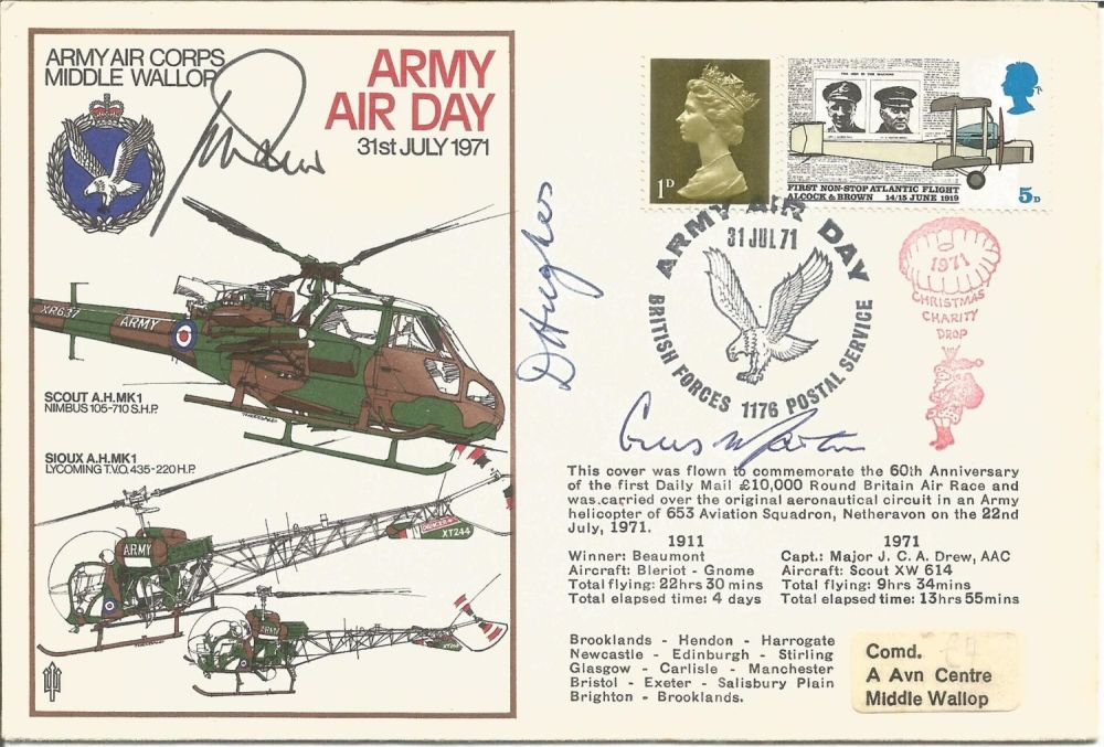 Lot 727: D. Hughes signed FDC Army Air Corps Middle...