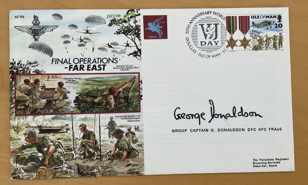 Lot 735: Grp Cptn George Donaldson DFC AFC Signed Final...