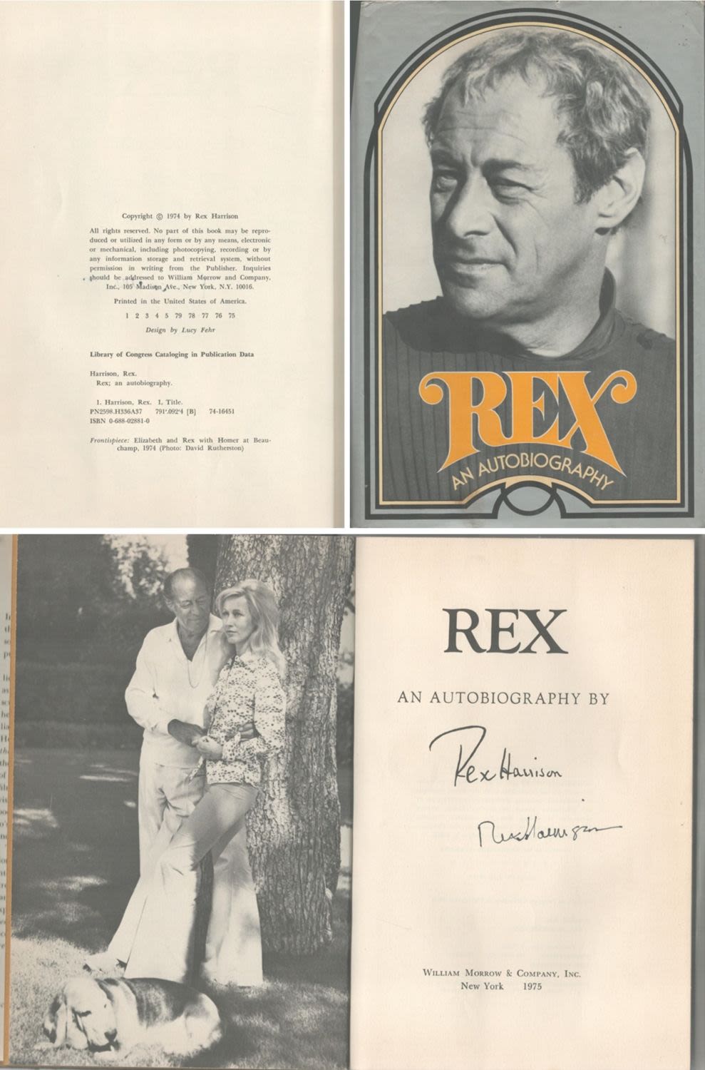 Lot 24: Actor Rex Harrison Signed on title page of...