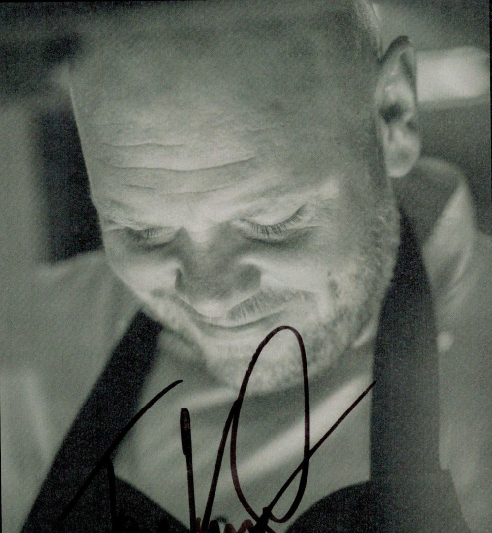 Lot 62: Tom Kerridge signed 6x4 black and white photo....