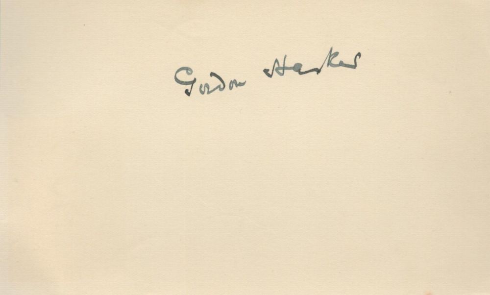 Lot 88: Gordon Harker signed 6x4 album page. Harker, 7...