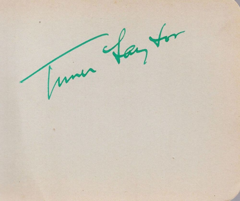 Lot 95: Turner Layton signed 4x4 album page. Layton, born...