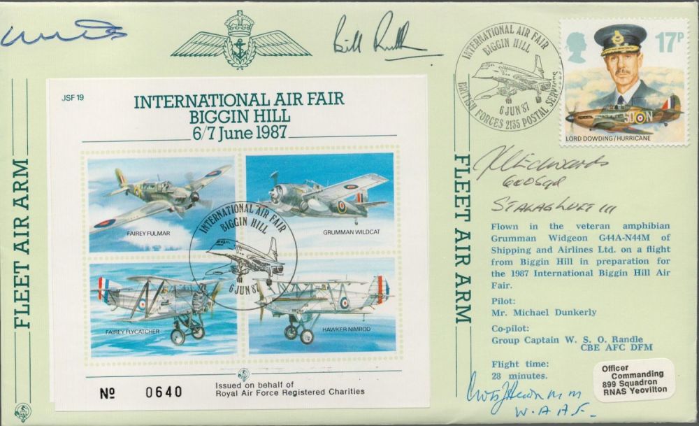 Lot 102: RAF Four Signed International Air Fair Biggin Hill...