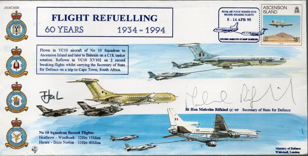 Lot 104: Rt Hon Malcolm Rifkind Signed Flight Refuelling 60...