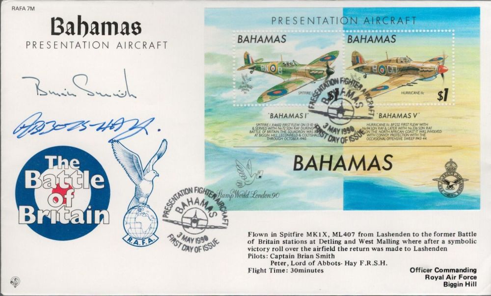 Lot 124: Lord of Abbots-Hay Signed Bahamas Presentation RAFA 7M...