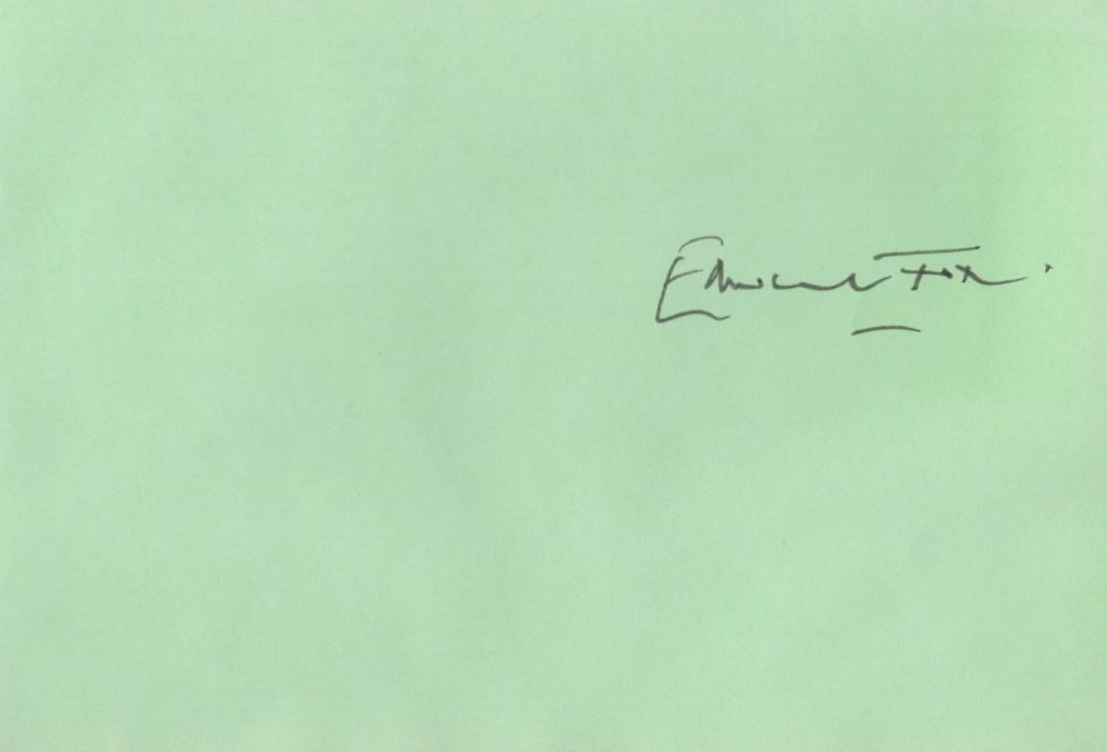 Lot 127: Edward Fox signed 6x4 green album page. Fox...