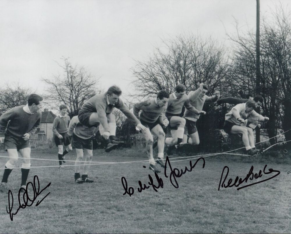 Lot 131: Football THFC Peter Baker, Cliff Jones and Les...