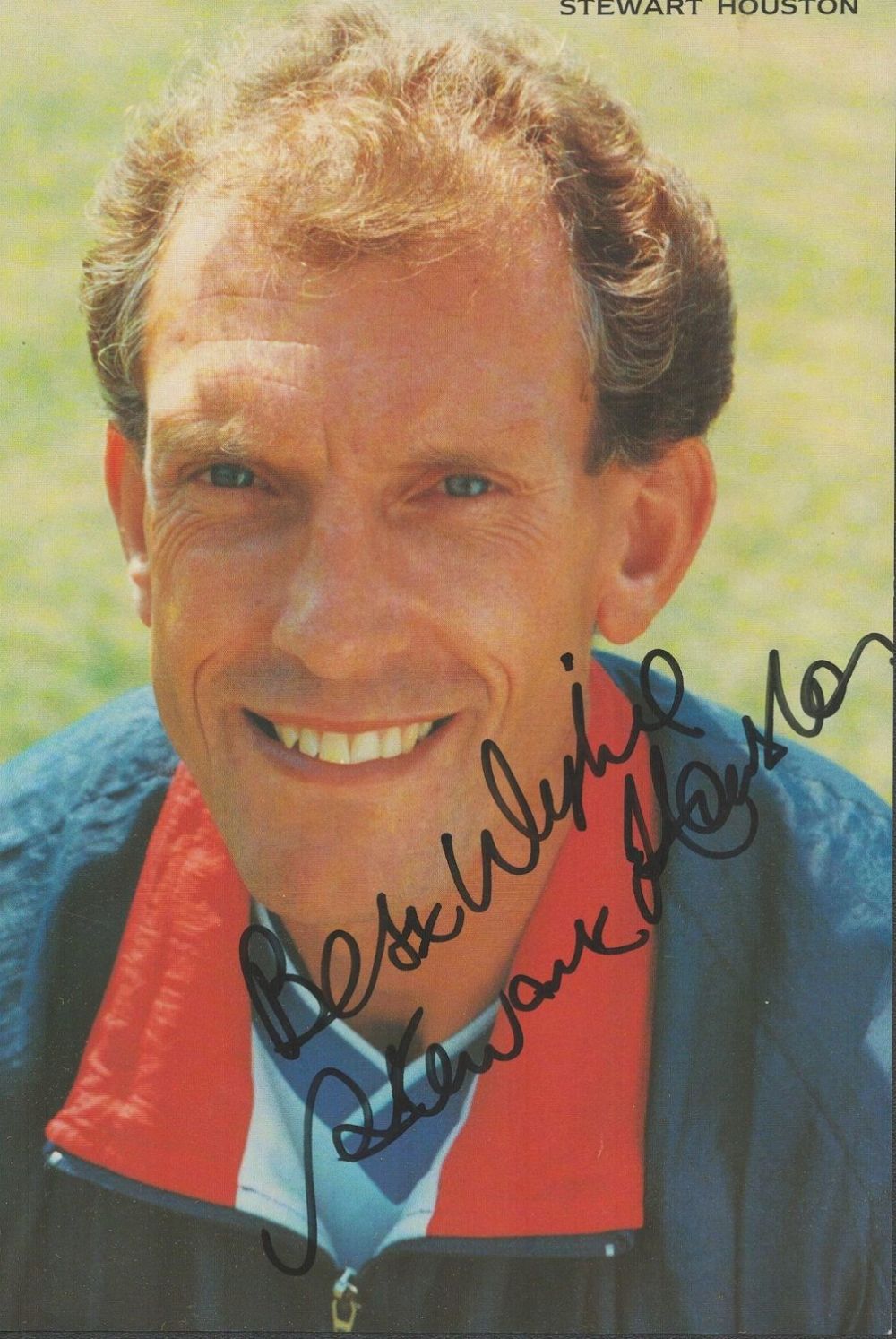 Lot 137: Scottish Footballer Stewart Houston Signed 8x5 inch Colour...