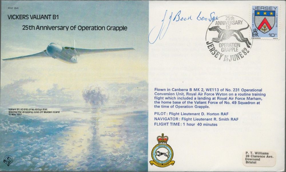 Lot 148: JJ Booth (600 Sqn) Signed 25th Anniversary of...
