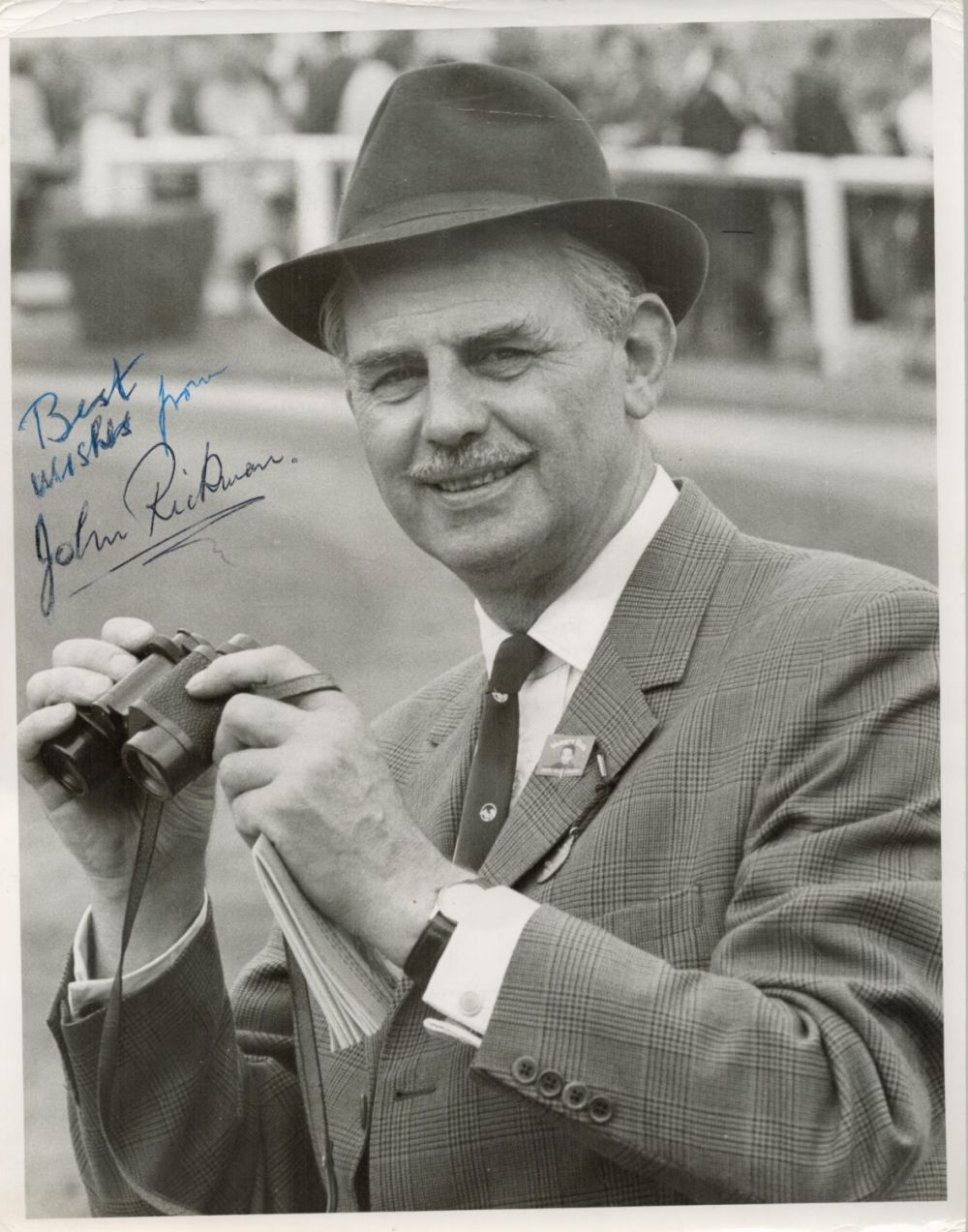 Lot 159: John Rickman signed 10x8 black and white photo....