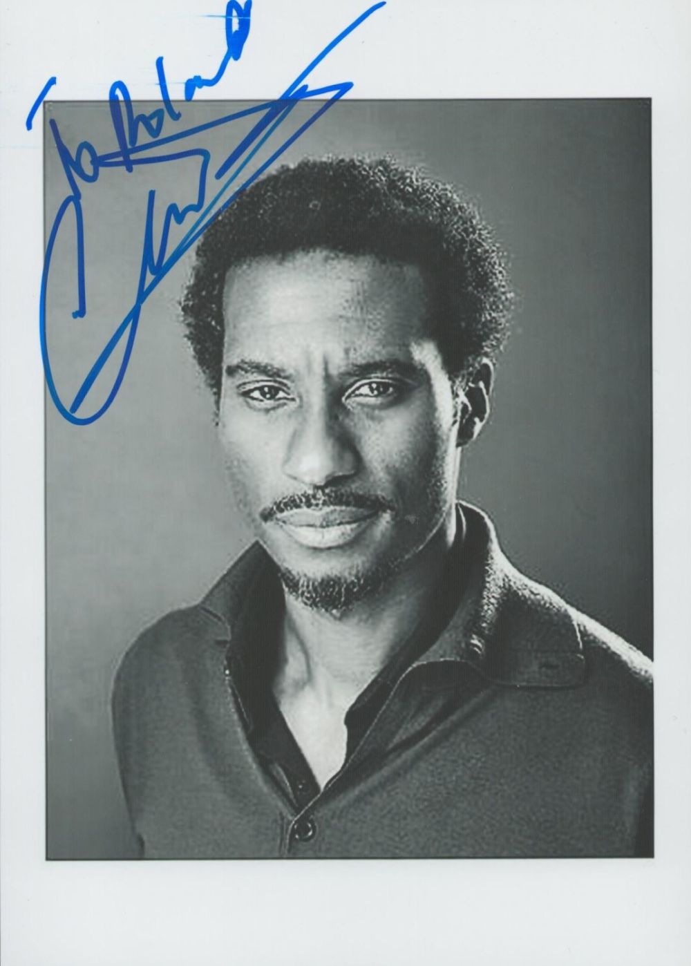 Lot 166: Clint Dyer signed 7x5 black and white photo....