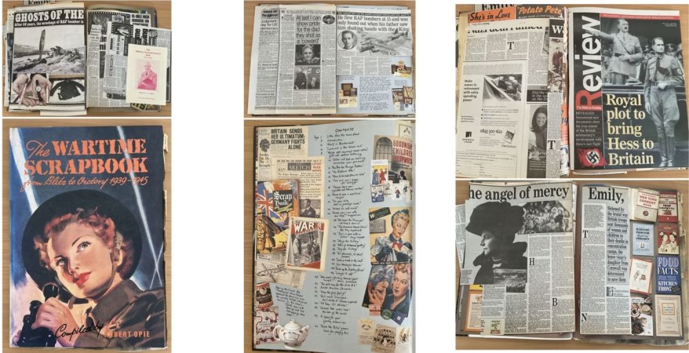 Lot 223: The Wartime Scrapbook - from Blitz to Victory...