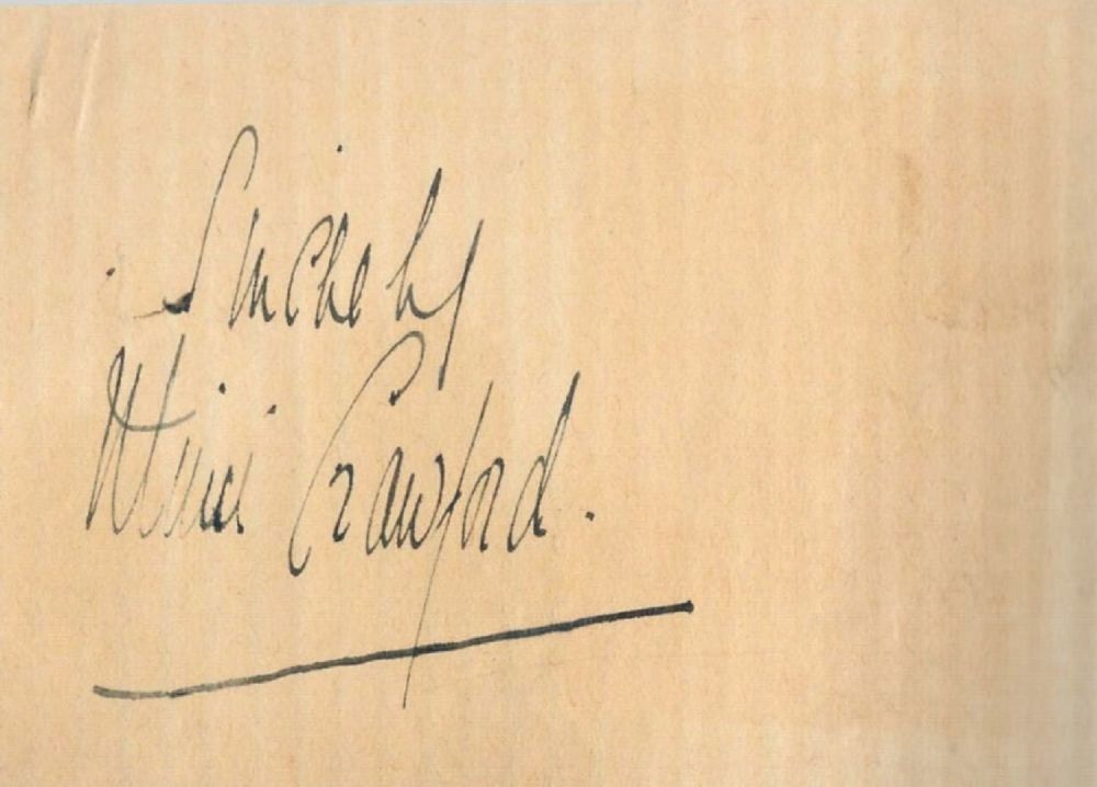 Lot 256: Mimi Crawford signed 4x3 album page. Crawford was...