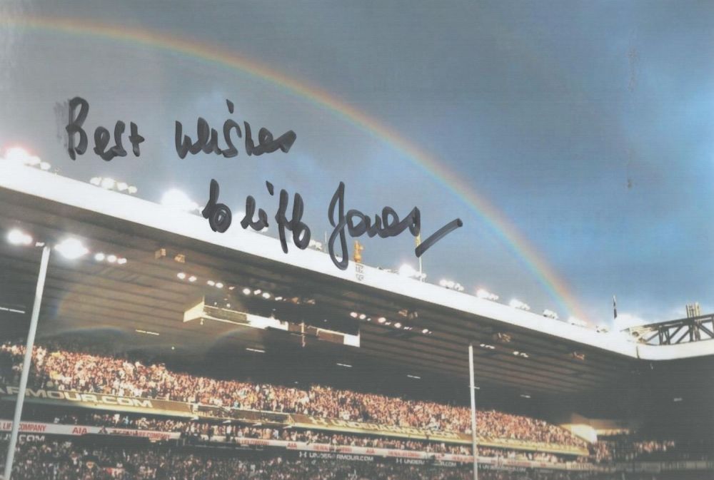 Lot 259: Spurs legend Cliff Jones Colour 6"x4" photograph of...