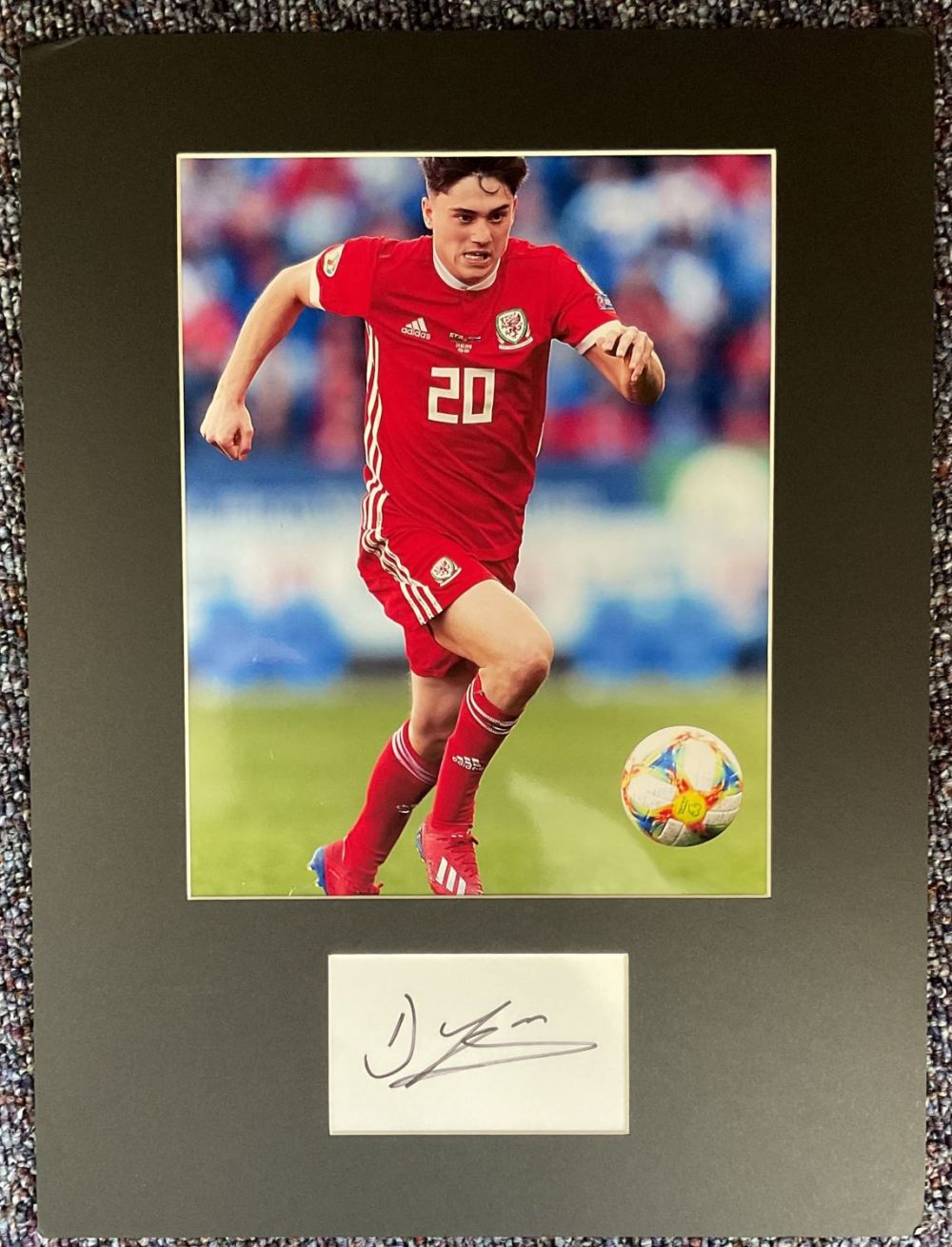 Lot 325: Football Dan James (Wales) Signed Signature Piece With...