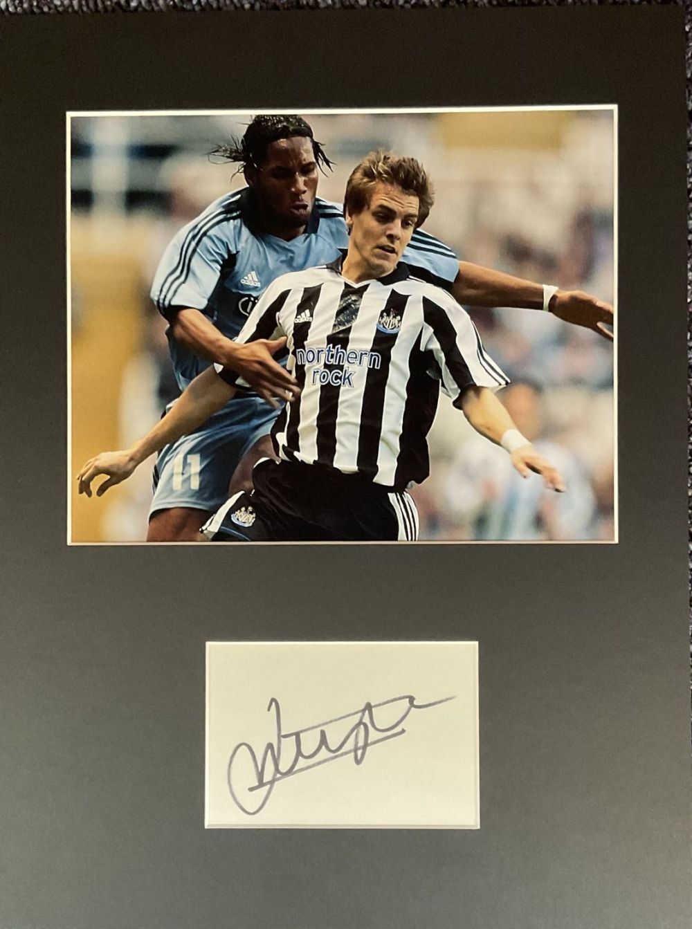 Lot 326: Football Johnathan Woodgate Signed White Signature Card With...