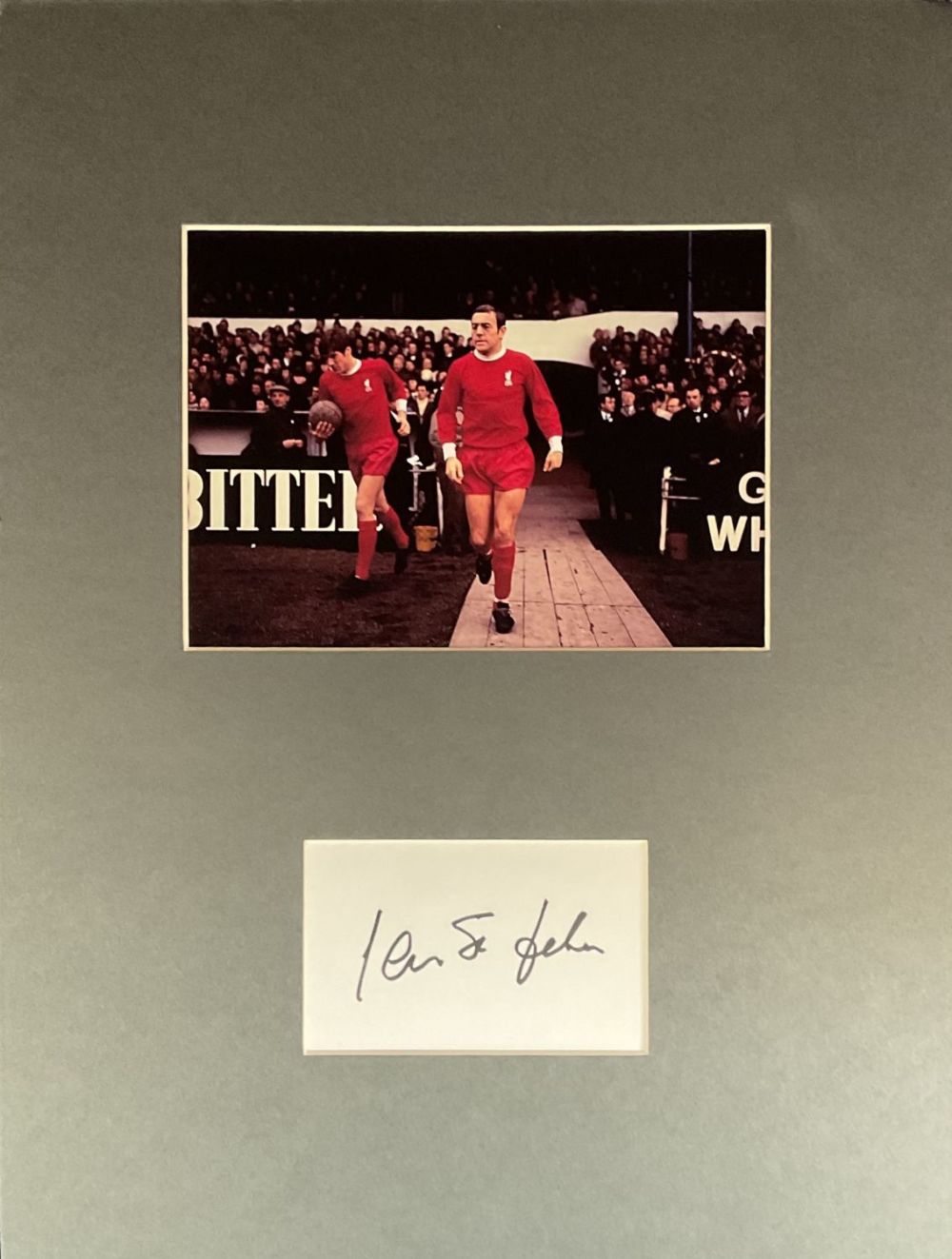 Lot 328: Football Ian St John Signed White Signature Card...