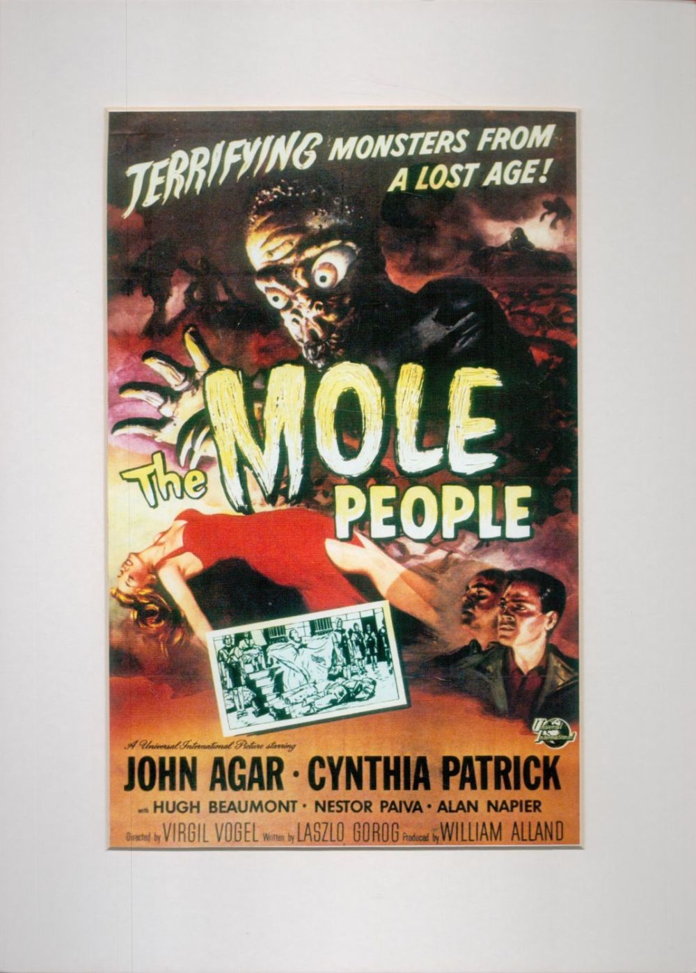 Lot 338: The Mole People Horror Colour Magazine Cutting, Attached...
