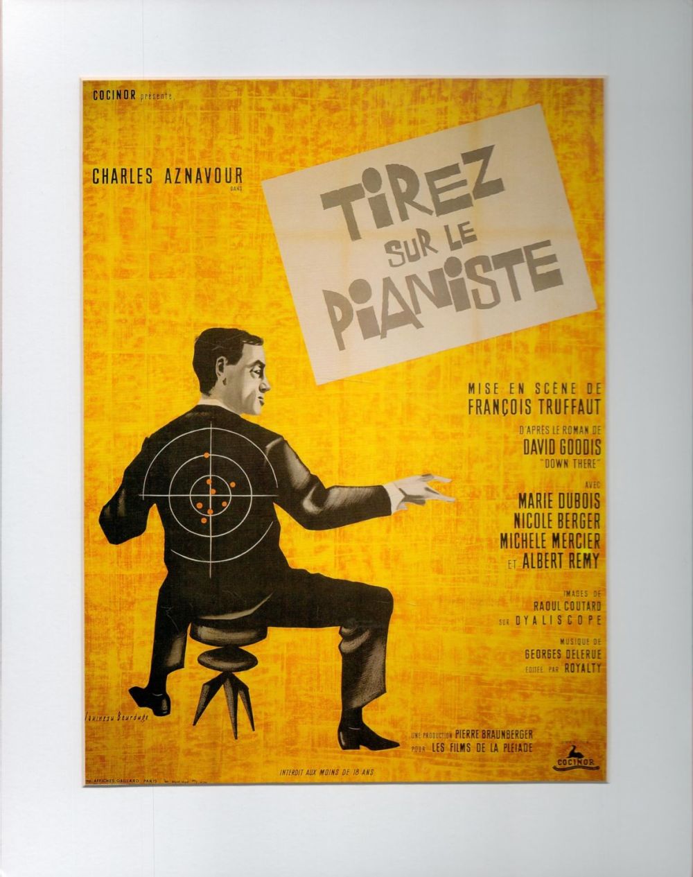 Lot 342: Tirez Sur Le Pianiste Starring Charles Aznavour Colour...