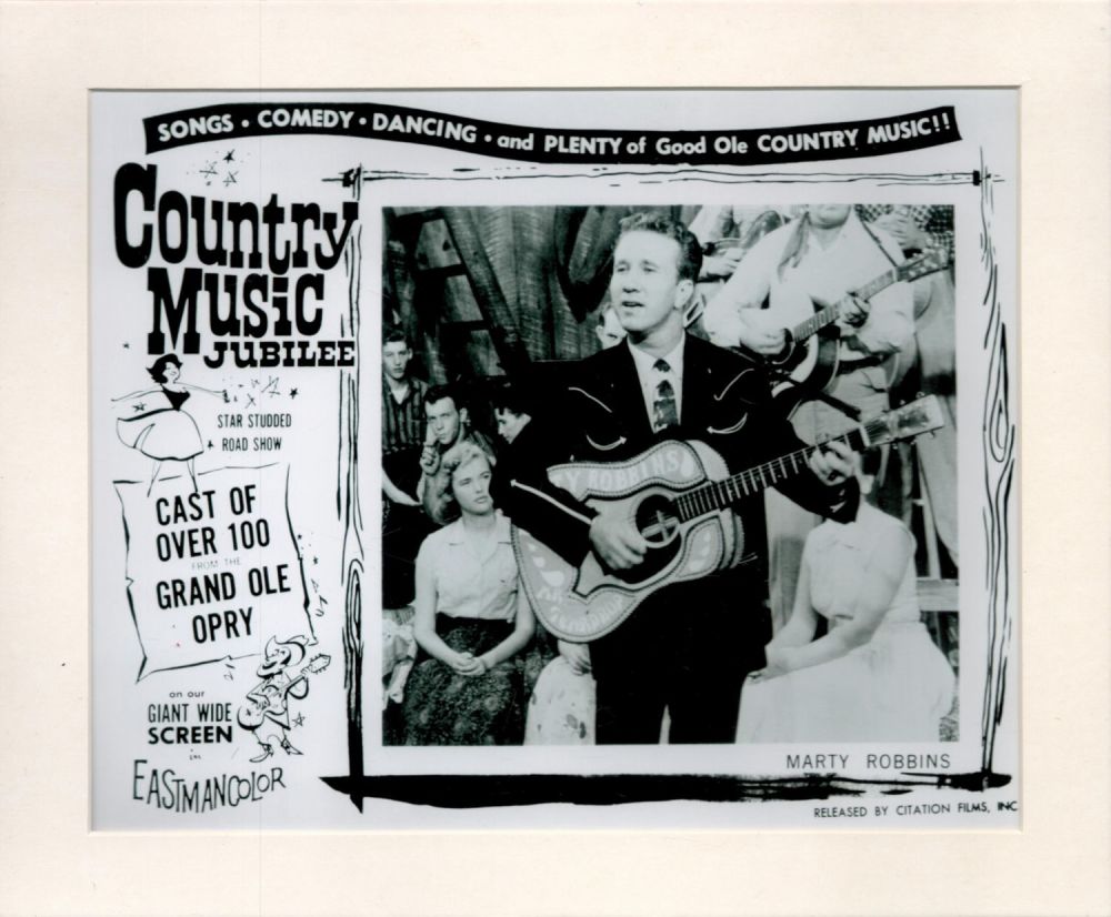 Lot 350: Country Music Jubilee Black and White Advertising Print,...