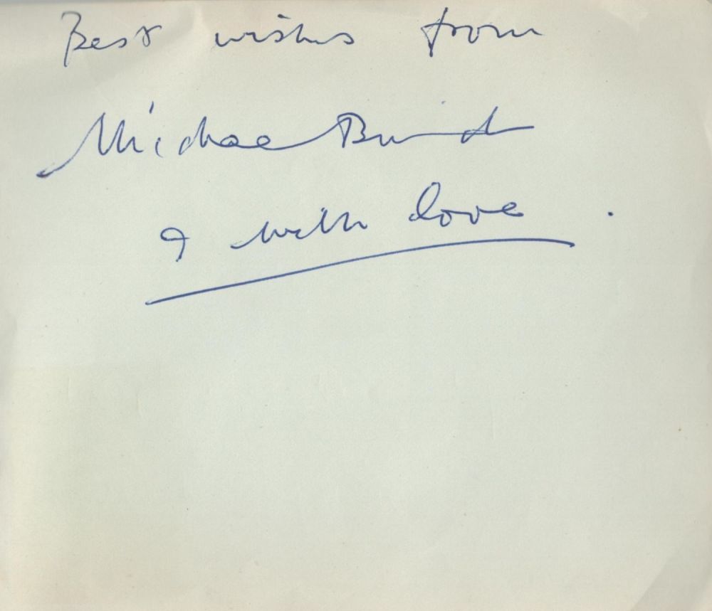 Lot 357: Michael Bird signed 6x5 album page. Bird was...